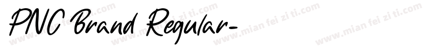 PNC Brand Regular字体转换